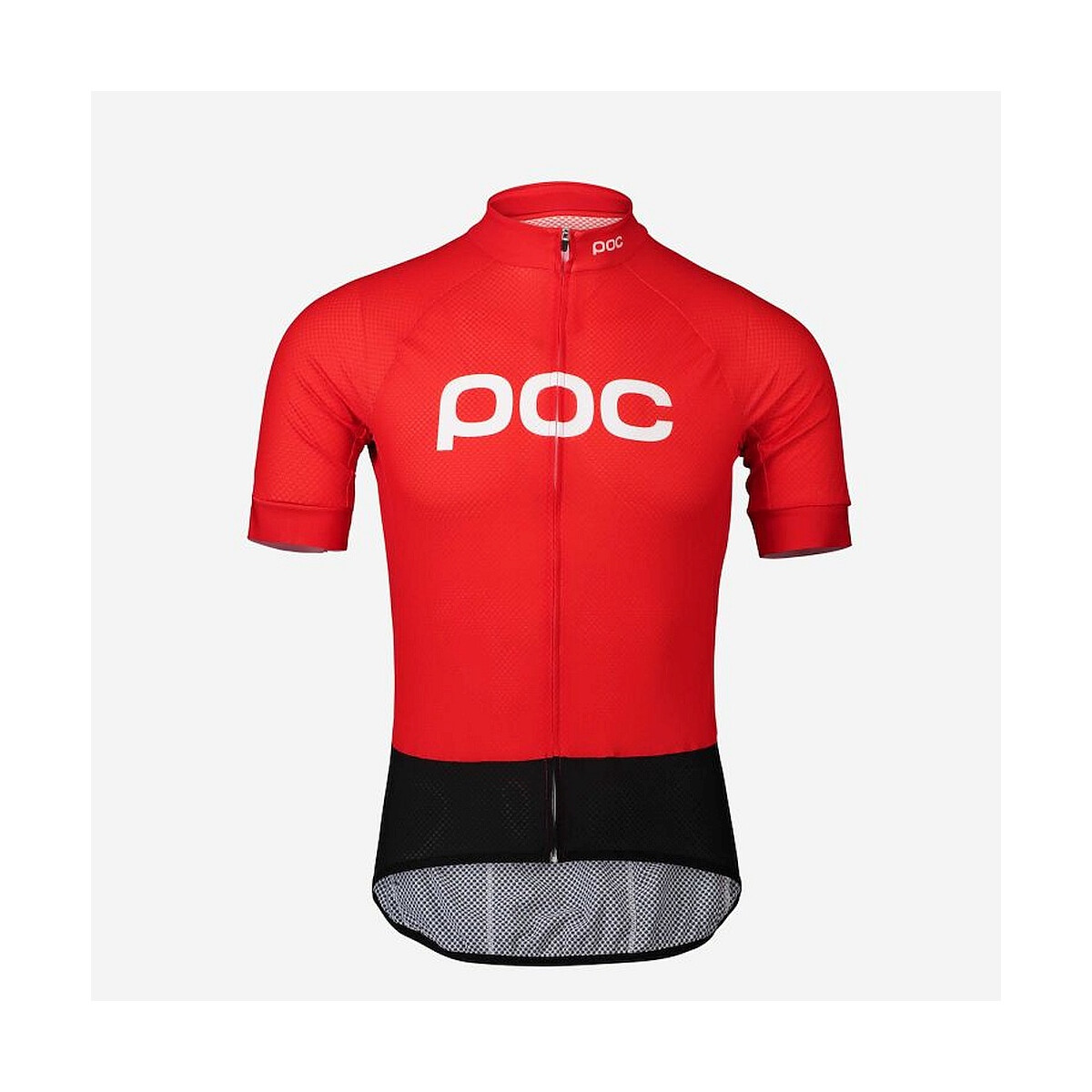 POC Essential Road Logo Kurzarmtrikot Prismane Red