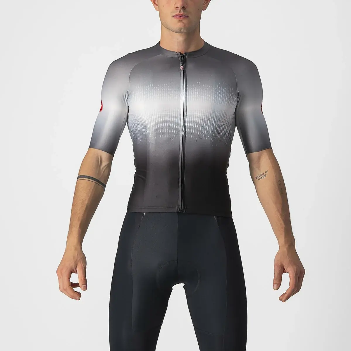 Castelli Aero Race 6.0 Jersey LIGHT BLACK/DARK GRAY