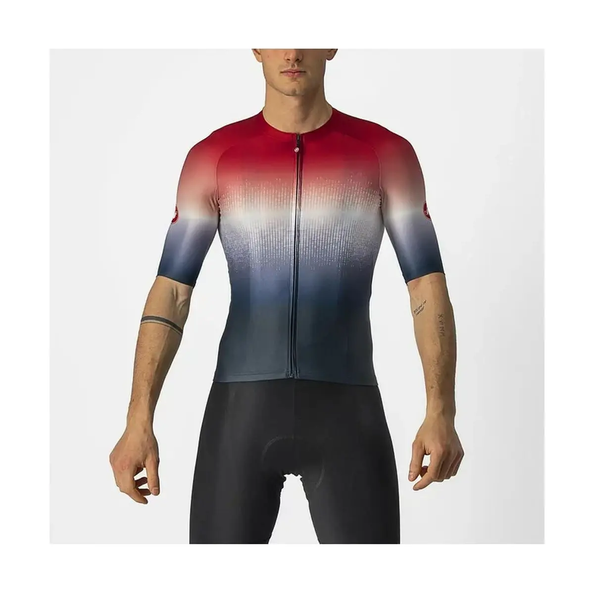 Castelli Aero Race 6.0 Jersey SAVILE BLUE/PRO RED