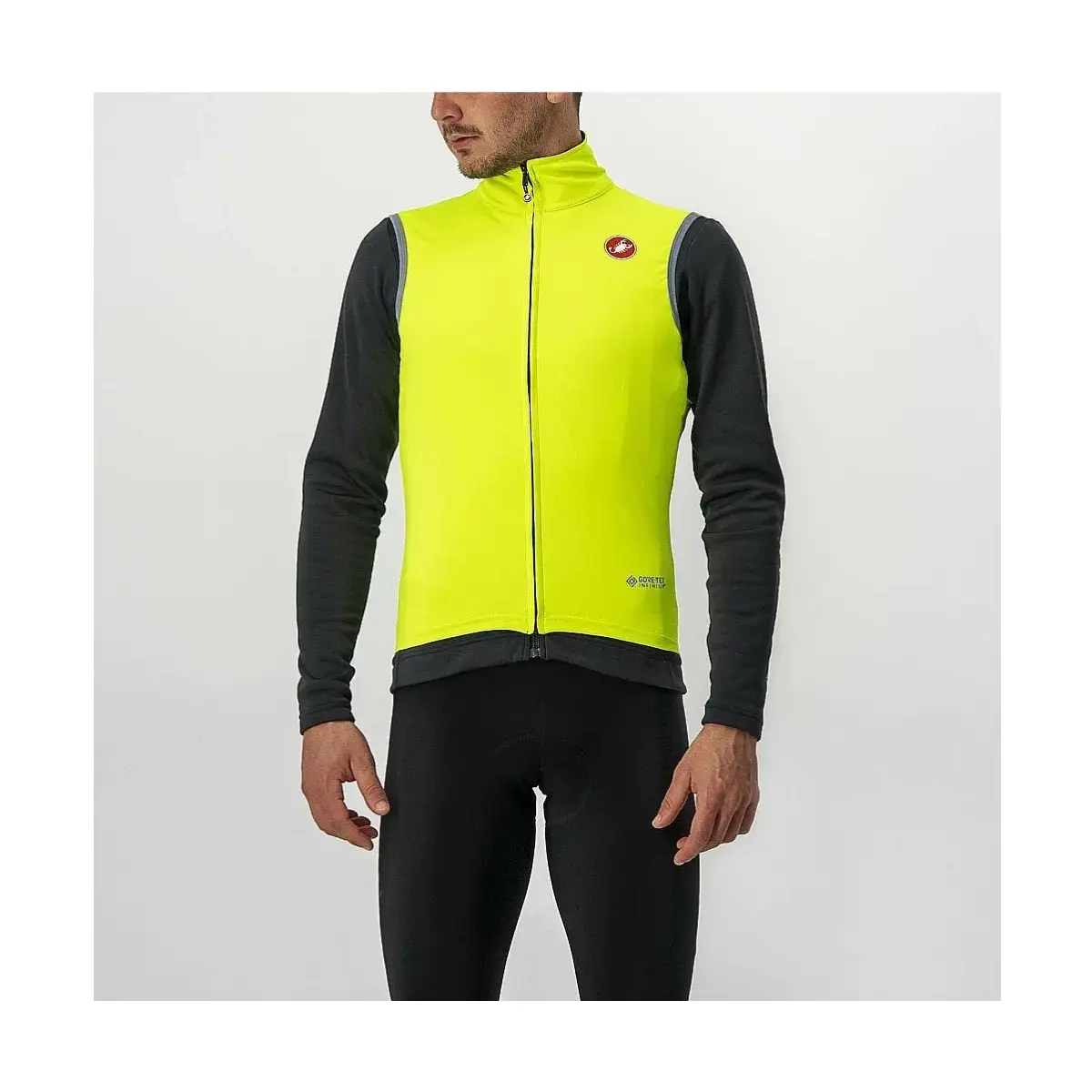 Castelli Perfetto RoS Weste men yellow fluo