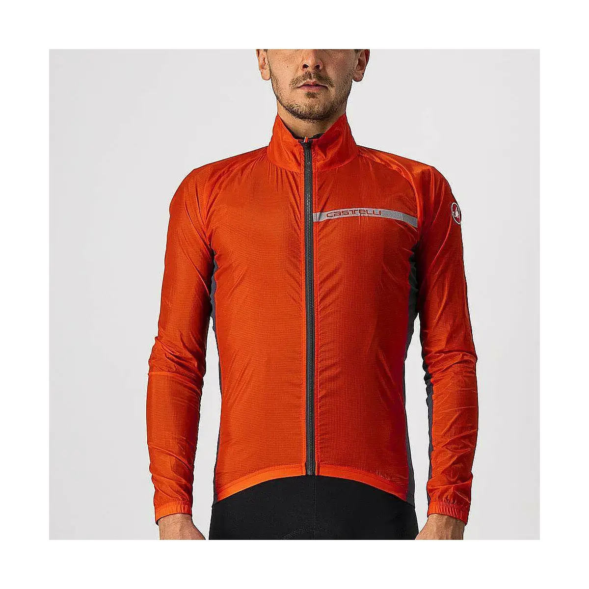 Castelli Squadra Stretch Jacket Windjacke - Fiery Red /Dark 