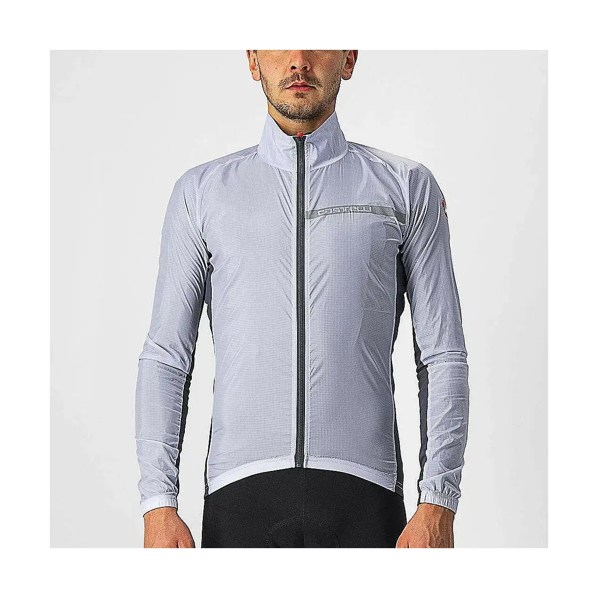 Castelli Squadra Stretch Jacket Windjacke - silver-grey/dark